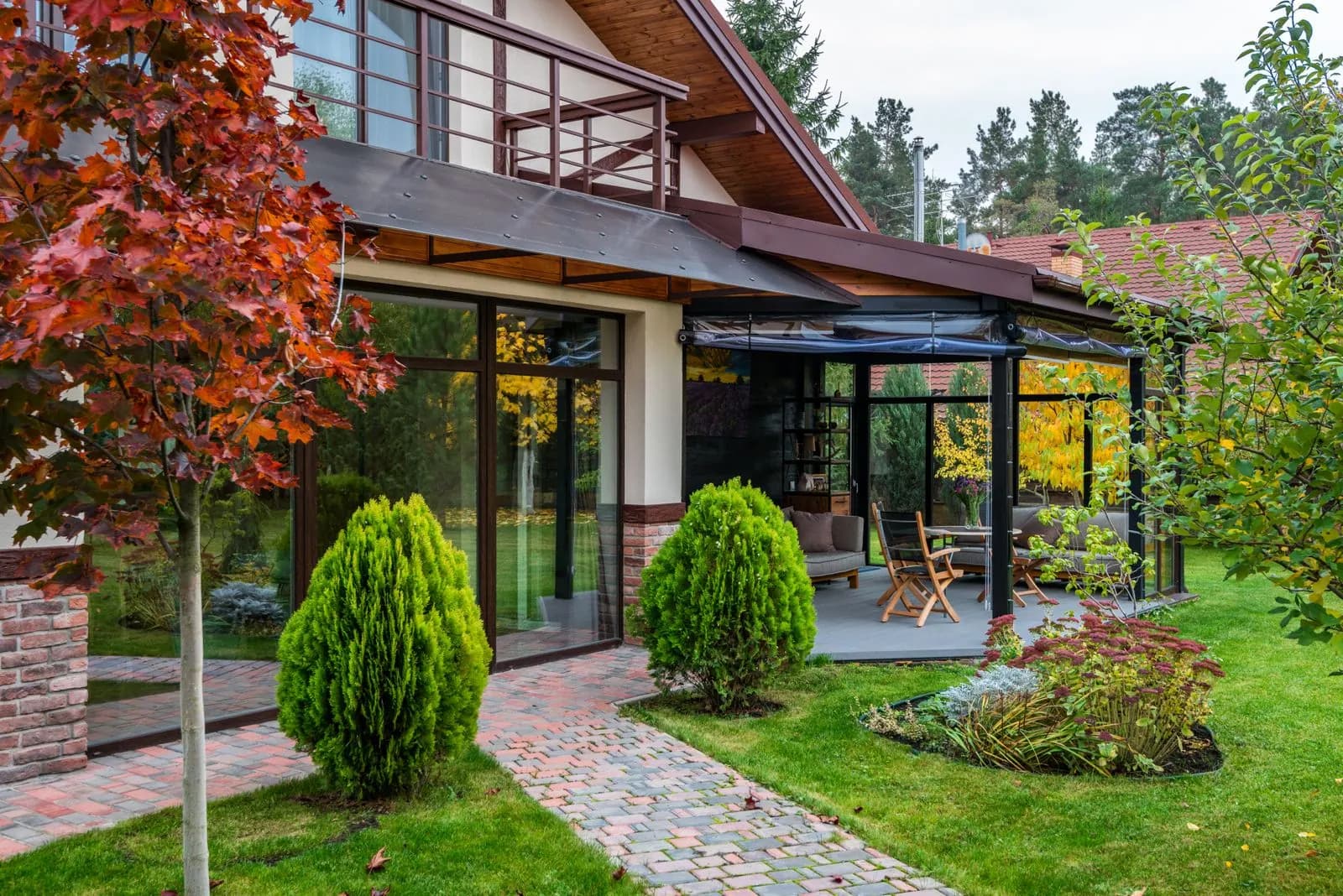 Jardin aux couleurs d’automne